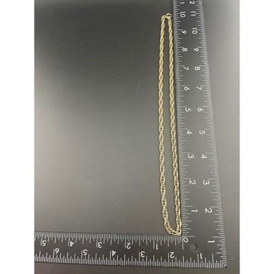 Vintage Crown Trifari Gold Tone Pendant Necklace Leaf Drop Statement 24" - Thumbnail 22