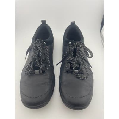 Merrell Mimosa Lena black leather women's comfort sneaker sz 6.5 EUC suede trim - Thumbnail 3
