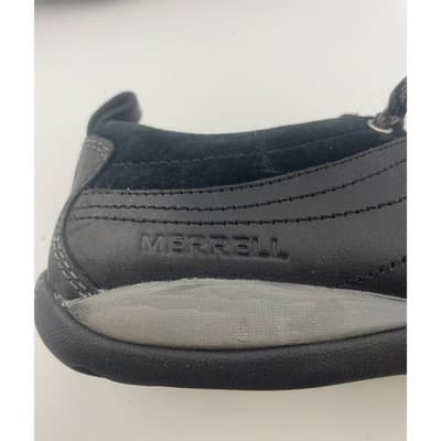 Merrell Mimosa Lena black leather women's comfort sneaker sz 6.5 EUC suede trim - Thumbnail 13