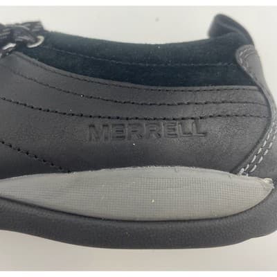 Merrell Mimosa Lena black leather women's comfort sneaker sz 6.5 EUC suede trim - Thumbnail 12