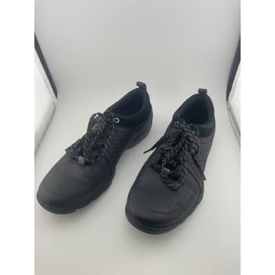 Merrell Mimosa Lena black leather women's comfort sneaker sz 6.5 EUC suede trim - Thumbnail 4
