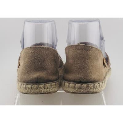 Verbenas taupe woven leather and suede espadrilles Made in Spain sz 37 - Thumbnail 8