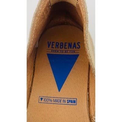 Verbenas taupe woven leather and suede espadrilles Made in Spain sz 37 - Thumbnail 11
