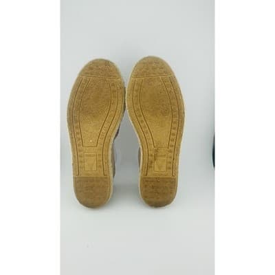 Verbenas taupe woven leather and suede espadrilles Made in Spain sz 37 - Thumbnail 13
