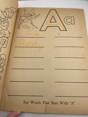 Disney Character color activity and book Vintage 1972 ABC Alice Bambi Cinderella - Thumbnail 6