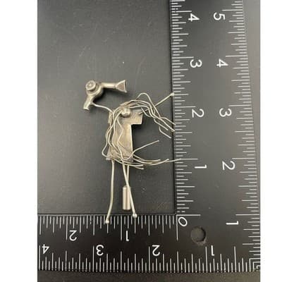 John Storey LHTC Sterling Silver Hairdresser Brooch 1987 1988 Wearable Art Pin - Thumbnail 16