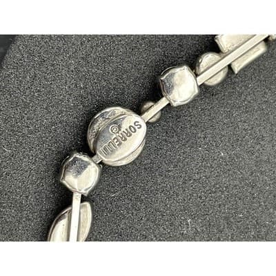 Sorrelli Mixed Cut Crystal Station Necklace Black Blue Gray Rhinestone Signed - Thumbnail 12