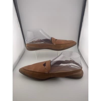 Leather Suede pointed toe slingback flat sandals Sperry Saybrook women's sz 10 - Thumbnail 2