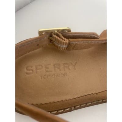 Leather Suede pointed toe slingback flat sandals Sperry Saybrook women's sz 10 - Thumbnail 12