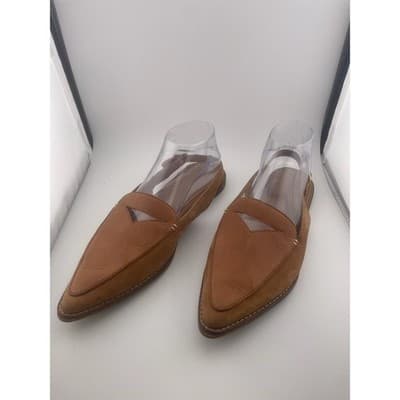 Leather Suede pointed toe slingback flat sandals Sperry Saybrook women's sz 10 - Thumbnail 4