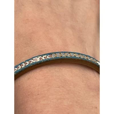 Vintage Micro Mosaic Bangle Venetian Bracelet Millefiori Early 20th Century - Thumbnail 4