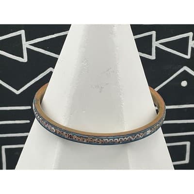 Vintage Micro Mosaic Bangle Venetian Bracelet Millefiori Early 20th Century - Thumbnail 9