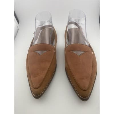 Leather Suede pointed toe slingback flat sandals Sperry Saybrook women's sz 10 - Thumbnail 3