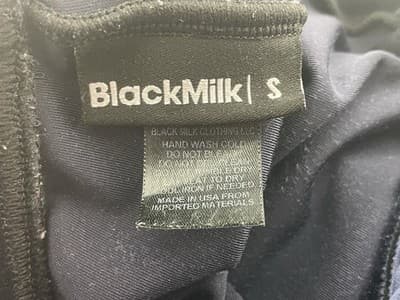 Black milk Navy Velvet Leggings High Waisted Size Small Inky Lush EUC - Thumbnail 5
