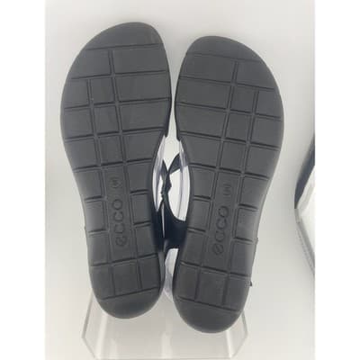 ECCO Felicia Black Leather Adjustable Strap Wedge Sandals Womens Size 40 9-10 - Thumbnail 14