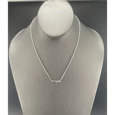 E. Frances Sterling Whale necklace marine gift 925 minimalist Summer jewelry - Thumbnail 5