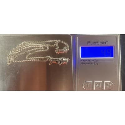 E. Frances Sterling Whale necklace marine gift 925 minimalist Summer jewelry - Thumbnail 12