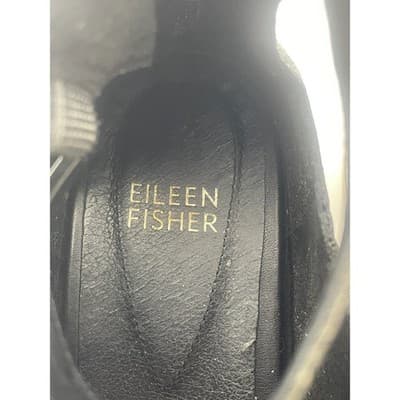 Eileen Fisher Black Leather Gladiator Buckle Zip Ankle Strap Sandals Women Sz 7 - Thumbnail 15