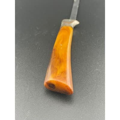 Antique Bakelite Letter Opener Marbled Butterscotch Handle Art Deco Era Office - Thumbnail 7