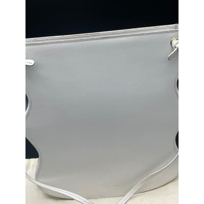 Mansur Gavriel Wave Bag White Leather Sculptural Shoulder Bag Italy Dust Bag - Thumbnail 8