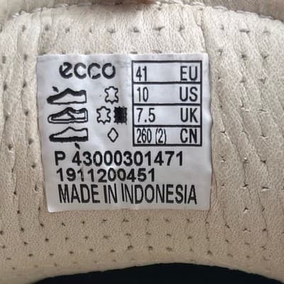 Ecco Soft 7 Women's Pastel Blue Nubuck sneakers size 41 Extra Wide Unisex sz 10 - Thumbnail 11