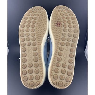 Ecco Soft 7 Women's Pastel Blue Nubuck sneakers size 41 Extra Wide Unisex sz 10 - Thumbnail 9