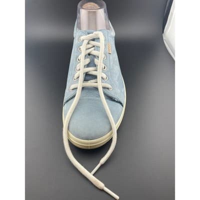 Ecco Soft 7 Women's Pastel Blue Nubuck sneakers size 41 Extra Wide Unisex sz 10 - Thumbnail 14