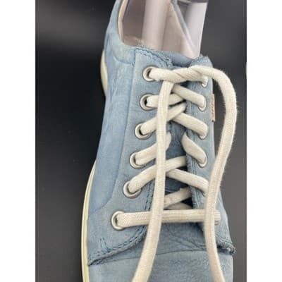 Ecco Soft 7 Women's Pastel Blue Nubuck sneakers size 41 Extra Wide Unisex sz 10 - Thumbnail 15