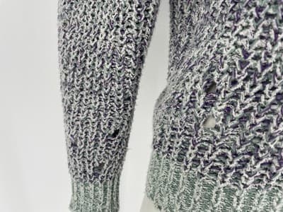 ISABEL MARANT ÉTOILE Lotiya Sweater Pullover Knit Italy Purple Green Sz 40 Small - Thumbnail 4