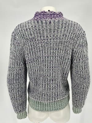 ISABEL MARANT ÉTOILE Lotiya Sweater Pullover Knit Italy Purple Green Sz 40 Small - Thumbnail 7