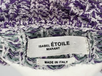 ISABEL MARANT ÉTOILE Lotiya Sweater Pullover Knit Italy Purple Green Sz 40 Small - Thumbnail 8