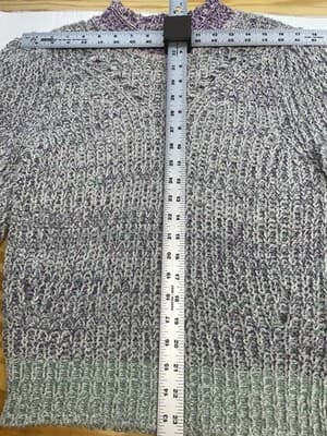 ISABEL MARANT ÉTOILE Lotiya Sweater Pullover Knit Italy Purple Green Sz 40 Small - Thumbnail 11