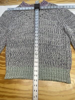 ISABEL MARANT ÉTOILE Lotiya Sweater Pullover Knit Italy Purple Green Sz 40 Small - Thumbnail 12
