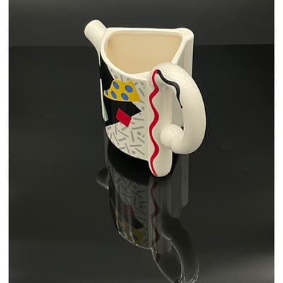 Vintage Kato Kogei Carnival Japan Postmodern Creamer Sugar Bowl Set Memphis - Thumbnail 14