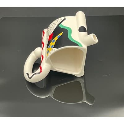 Vintage Kato Kogei Carnival Japan Postmodern Creamer Sugar Bowl Set Memphis - Thumbnail 16