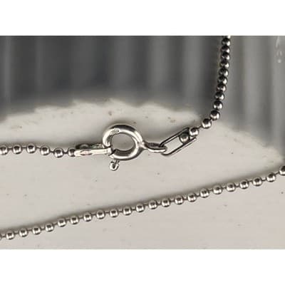 RMN Green Cat's Eye Glass Pendant Necklace Sterling Chain Chatoyant - Thumbnail 9