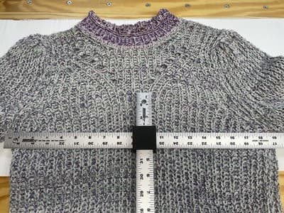 ISABEL MARANT ÉTOILE Lotiya Sweater Pullover Knit Italy Purple Green Sz 40 Small - Thumbnail 13