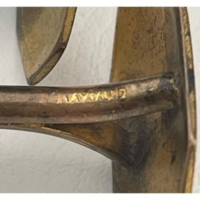 Antique Hayward Gold Filled Cufflinks Edwardian Octagonal Engraved Floral Etched - Thumbnail 6