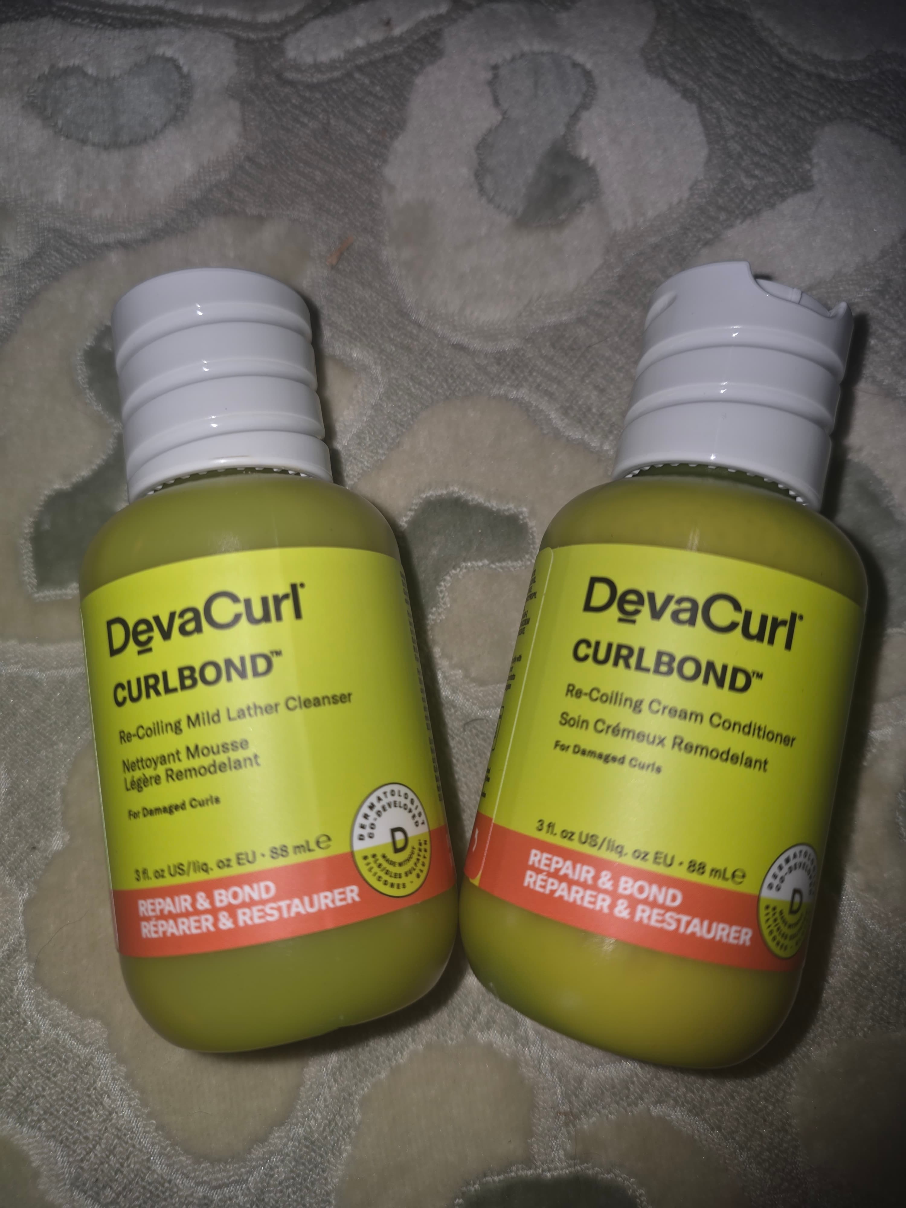 DevaCurl CURLBOND Cleanser & Conditioner Set 3 oz