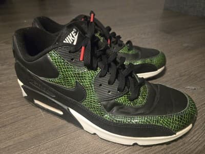 Nike Air Max 90 Green Python Snakeskin CD0916-001 Men’s Size 11.5