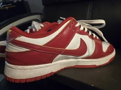 Nike Dunk Low Retro DD1391-602 Gym Red White - Mens Size 10.5 USC Colors - Thumbnail 8