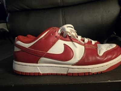 Nike Dunk Low Retro DD1391-602 Gym Red White - Mens Size 10.5 USC Colors