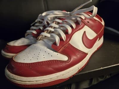 Nike Dunk Low Retro DD1391-602 Gym Red White - Mens Size 10.5 USC Colors - Thumbnail 4