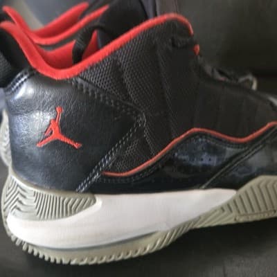 Nike Air Jordan Stay Loyal Men's Black/Chile Red/White, Size 7y Bred No Box - Thumbnail 3