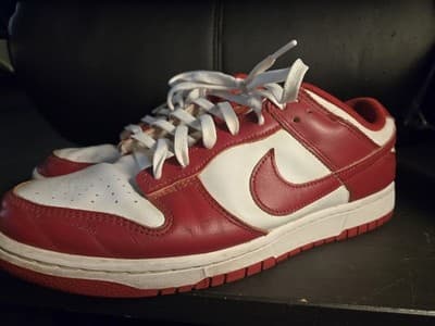 Nike Dunk Low Retro DD1391-602 Gym Red White - Mens Size 10.5 USC Colors - Thumbnail 3