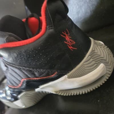 Nike Air Jordan Stay Loyal Men's Black/Chile Red/White, Size 7y Bred No Box - Thumbnail 6