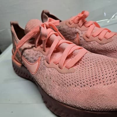 Nike Womens Epic React Flyknit BQ8927-600 Pink Sneakers Running Shoes US 10.5 - Thumbnail 8