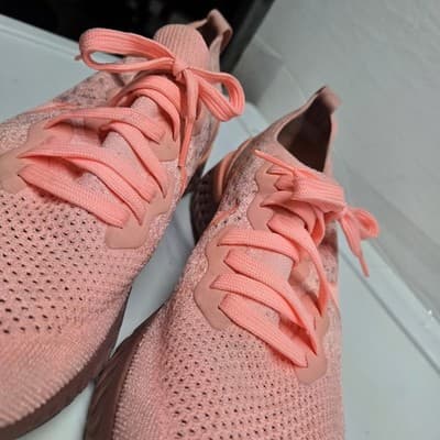 Nike Womens Epic React Flyknit BQ8927-600 Pink Sneakers Running Shoes US 10.5 - Thumbnail 6