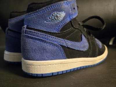 Nike Air Jordan Retro 1 High OG Royal Blue Reimagined FD1412-042 Kid Toddler 9c - Thumbnail 7