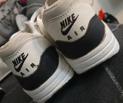 Nike Womens Air Max 1 Essential White Running Shoes Sz 6 599820-115 - Thumbnail 5